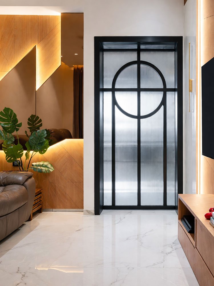 Warm Modern Living Room Design