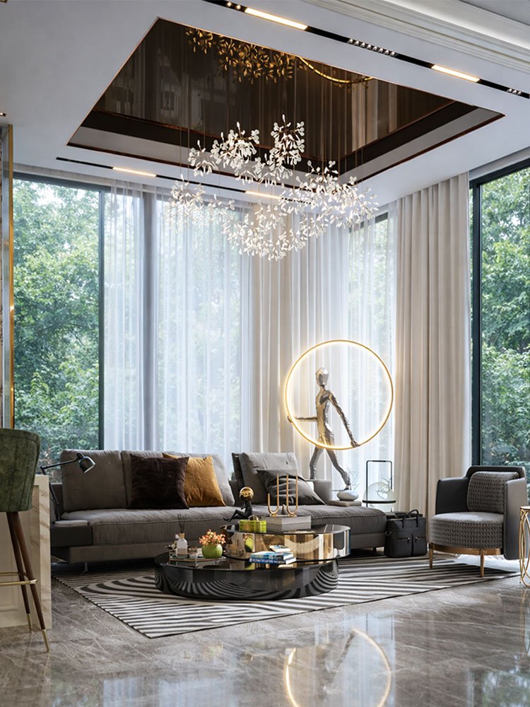 Elegant Contemporary Living Room Space