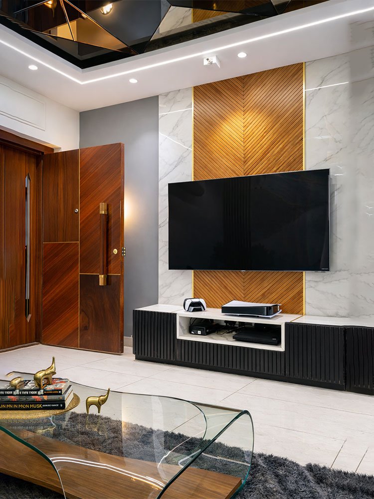 Stylish Modern TV Wall Design Living Room