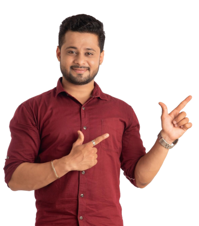 portrait-successful-cheerful-young-man-pointing-presenting-something-with-hand-finger-with-happy-smiling-face